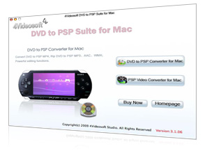DVD zu PSP Suite für Mac Screen