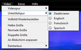Untertitelspur wählen