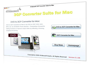 3GP Converter Suite für Mac Screen