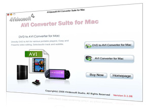 AVI Converter Suite für Mac Screen