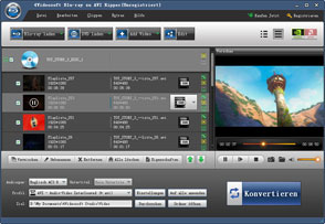 Blu-ray zu AVI Ripper Screen