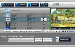 Blu-ray zu iPod  Ripper für Mac Screen