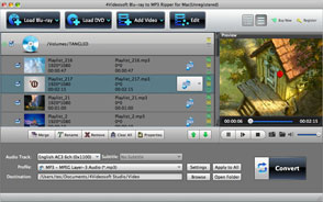 Blu-ray zu MP3 Ripper für Mac Screen