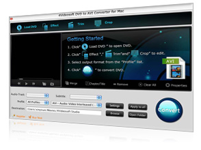 DVD zu AVI Converter für Mac Screen