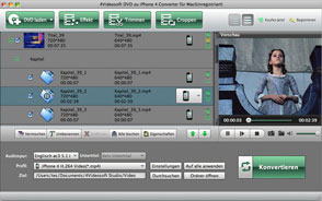 DVD in iPhone 4 Converter für Mac Screen