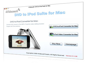 DVD zu iPod Suite für Mac Screen
