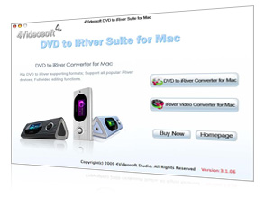 DVD zu iRiver Suite für Mac Screen