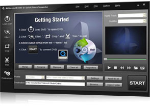 DVD zu QuickTime Converter Screen