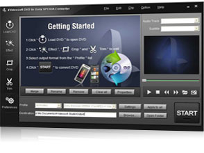 DVD zu Sony XPERIA Converter Screen