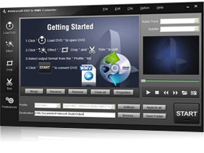 DVD zu WMV Converter Screen