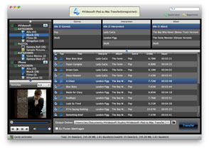 iPod zu Mac Transfer Screen