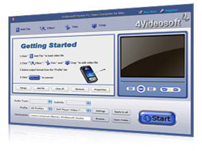 Pocket PC Video Converter für Mac Screen